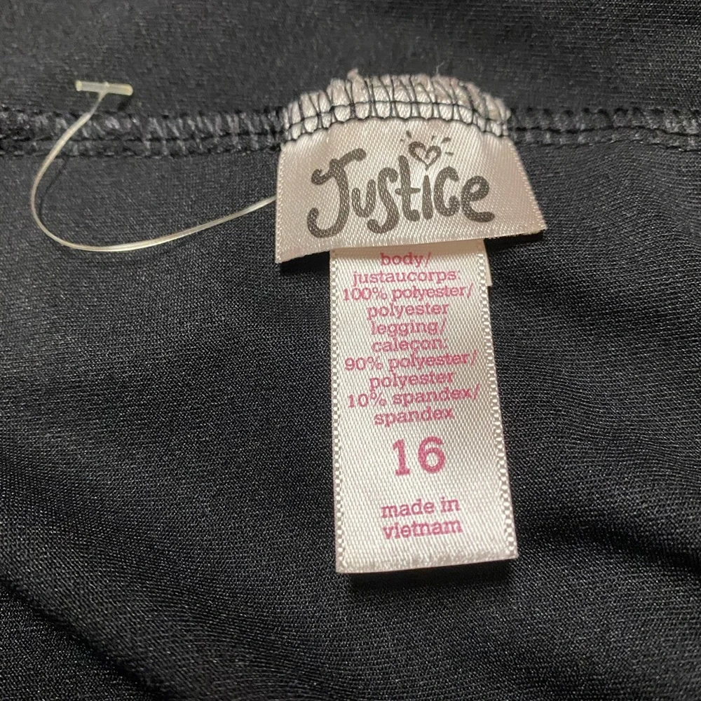 Justice Athletic Shorts Girls 16 Gym Bottoms Pink Black Athletic Gym Athleisure